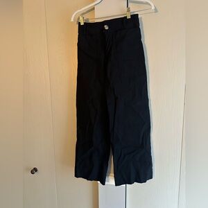 Wide Leg Black Pants. Size 25P